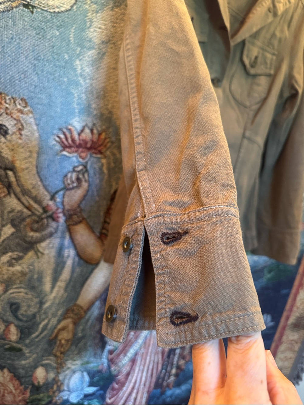 rag & bone Brown Utility Button-Front Jacket - Picture 3 of 4